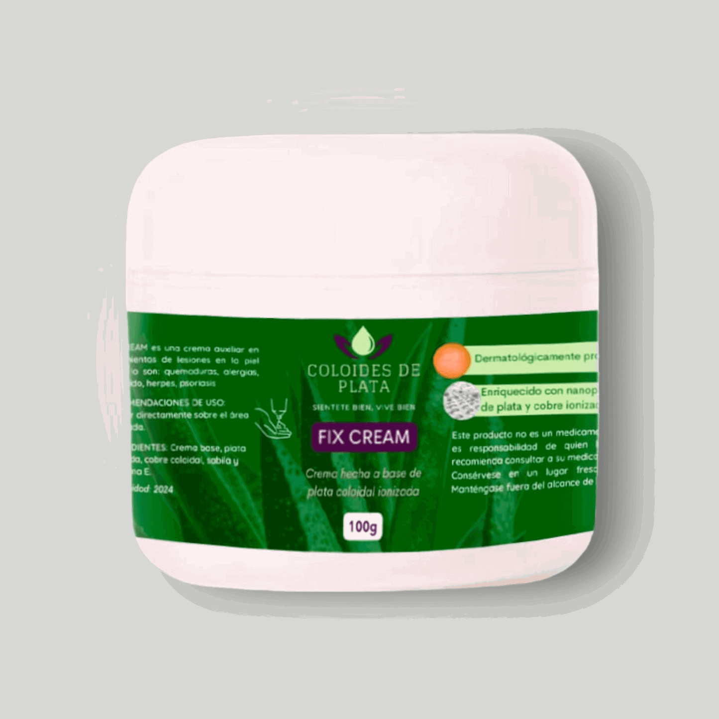 FIX-CREAM - Crema de Plata Coloidal - CDP México