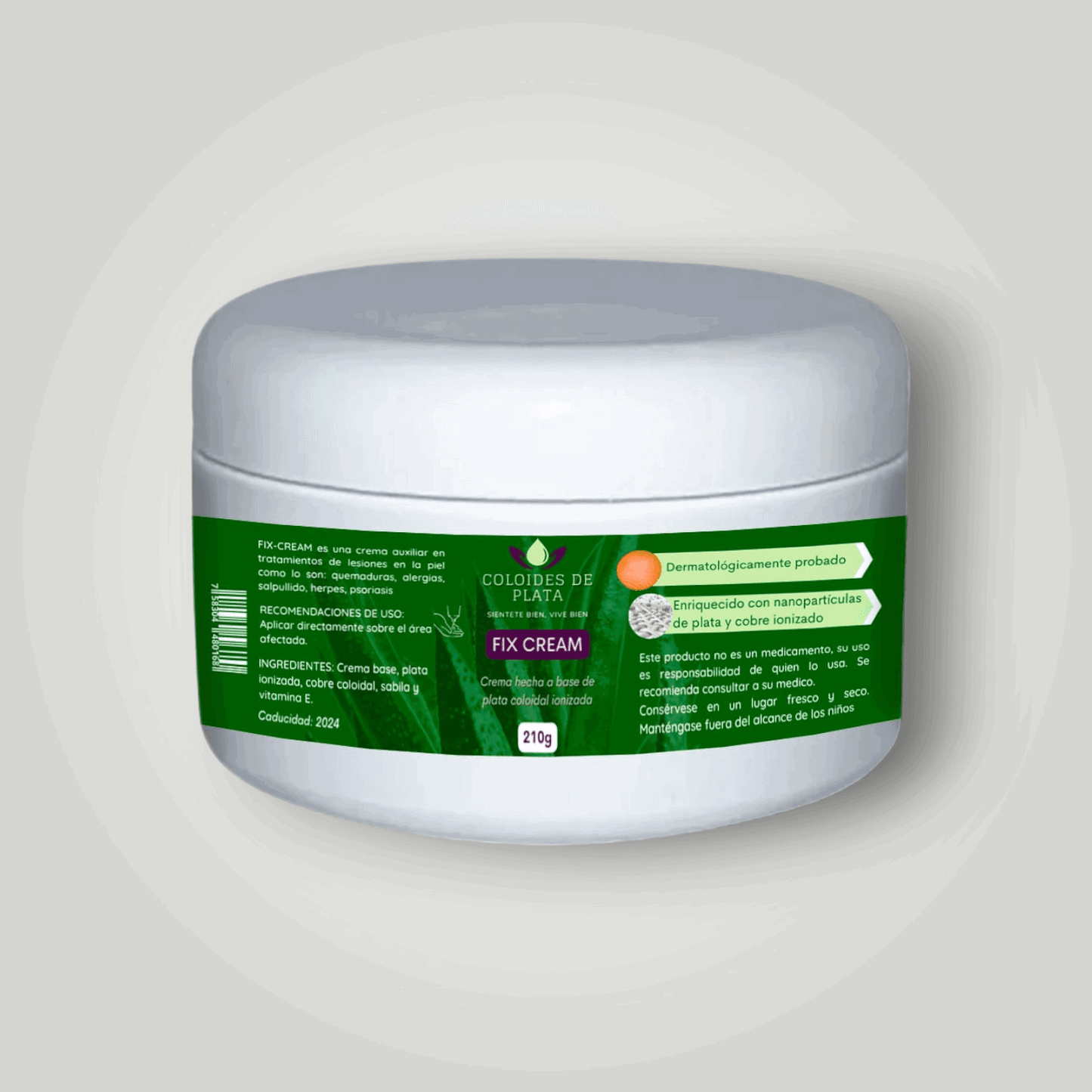 FIX-CREAM - Crema de Plata Coloidal - CDP México